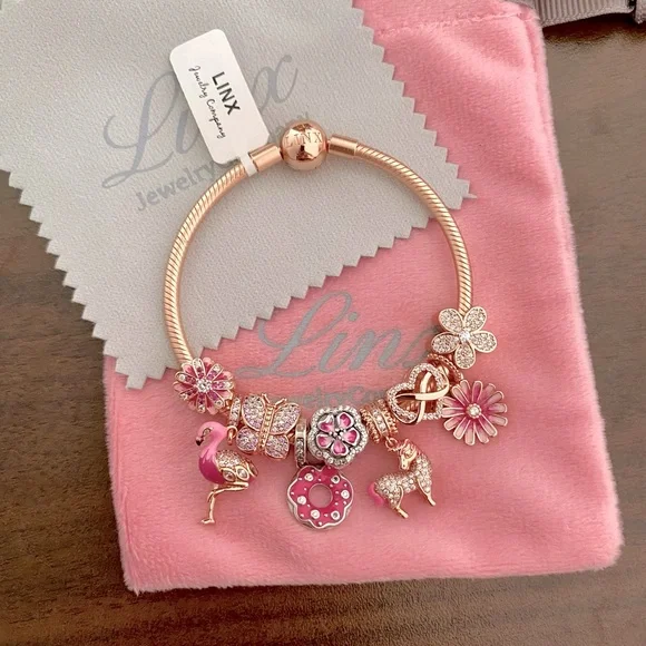 Linx | Jewelry | Linx Rose Gold Bracelet With Pink Rose Gold And  display picture 1